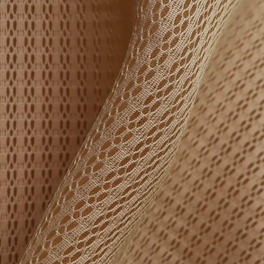 Knitted Grey Polyester Mesh Space Mesh Fabric 3mm For Seat Back