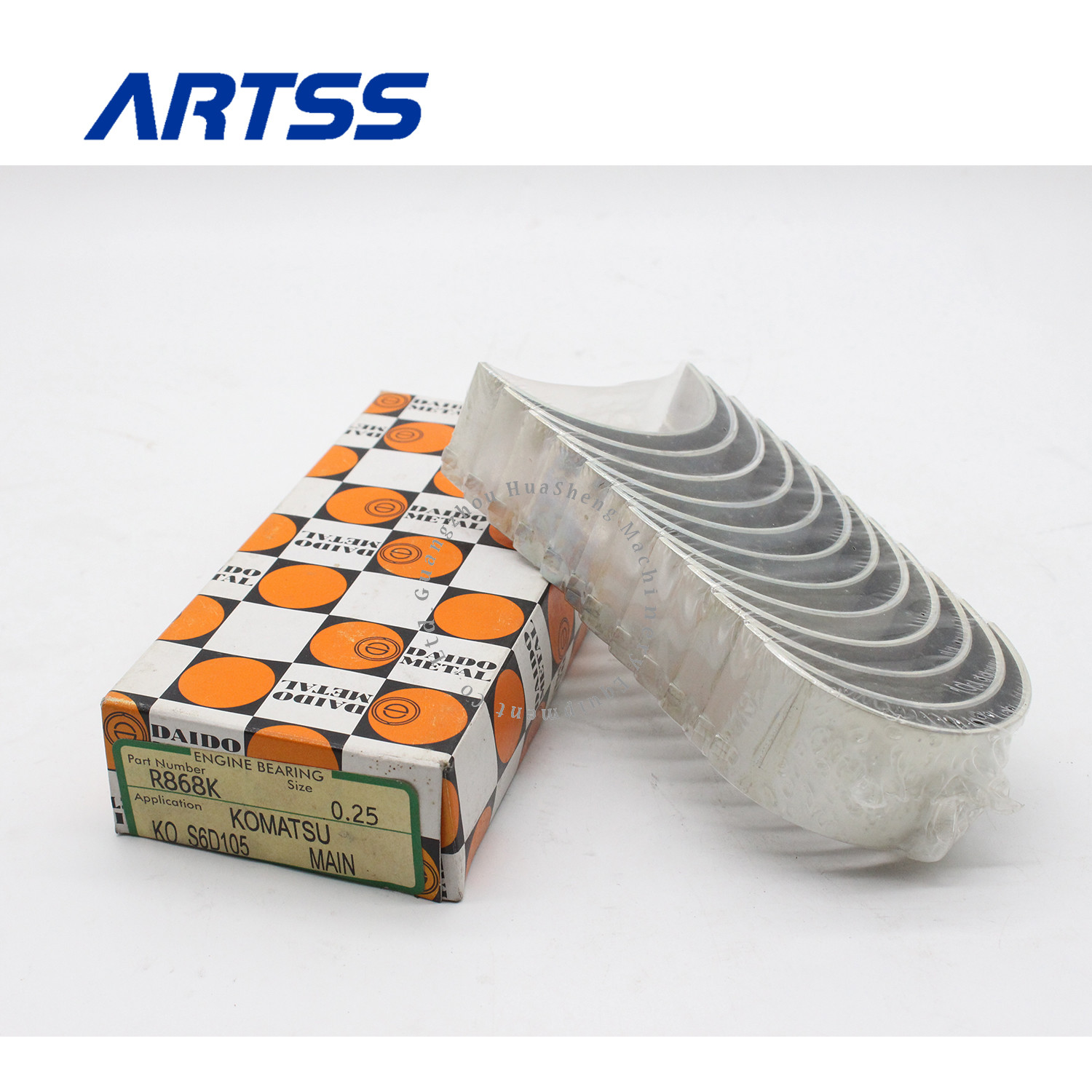 High Quality Diesel Engine DAIDO R868K S6D105 6D105-1 Main Bearing +0.25 For Komatsu Excavator Spare Parts