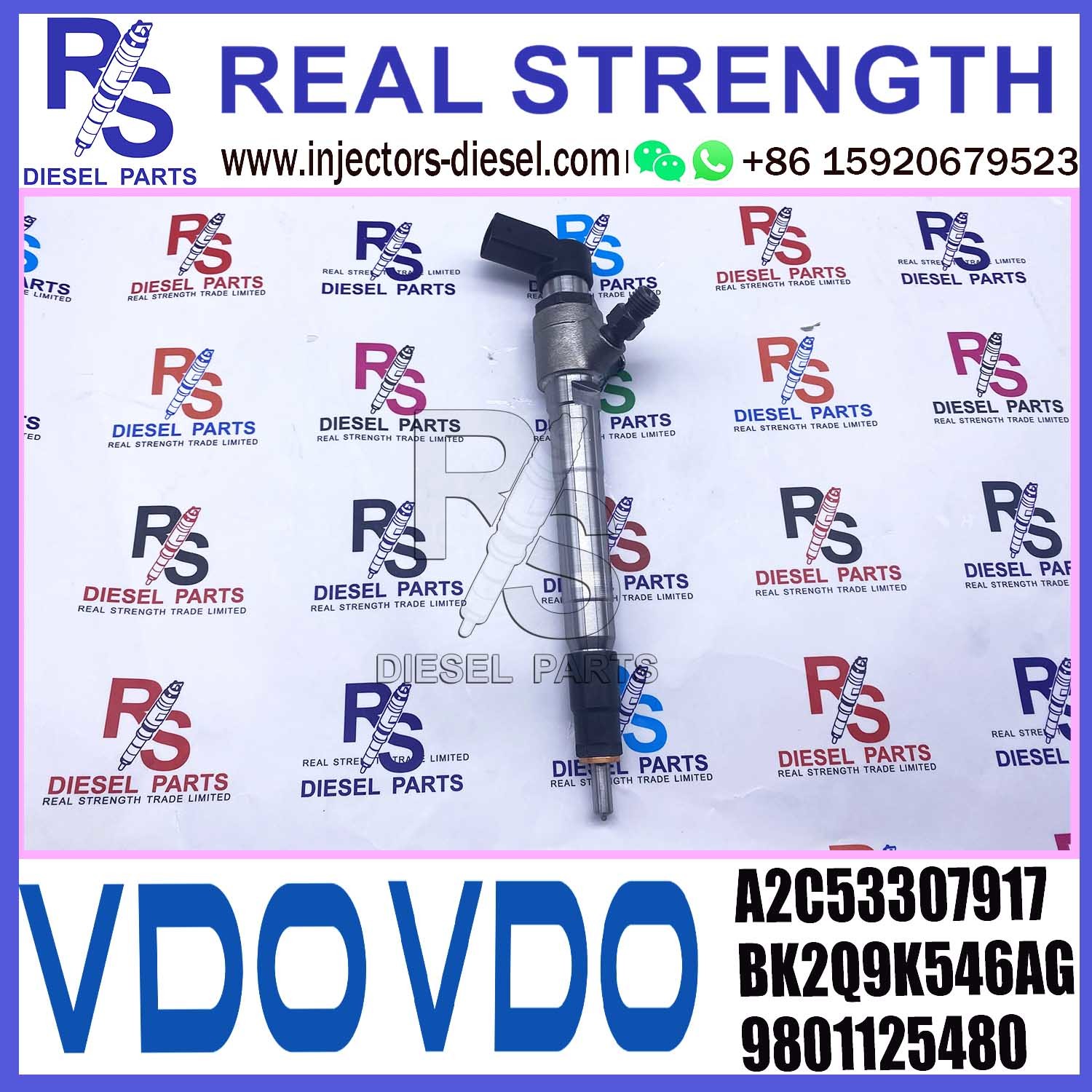 A2C53307917 VDO Diesel Fuel Injector 5WS40745 2.2HDi For Peugeot Citroen Ford