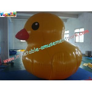 Yellow Airtight Duck Inflatable Inflatable Water Toys , Water Floating Duck