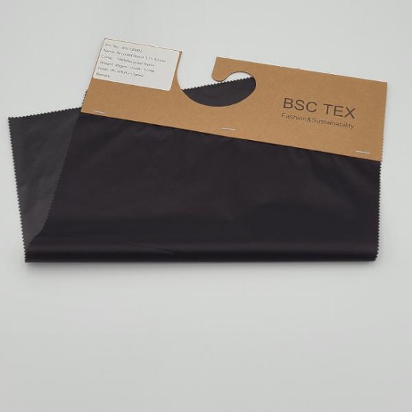 400T 0.15 Recycled Ripstop Nylon Fabric PU Coating 45gsm 20d Ripstop Nylon