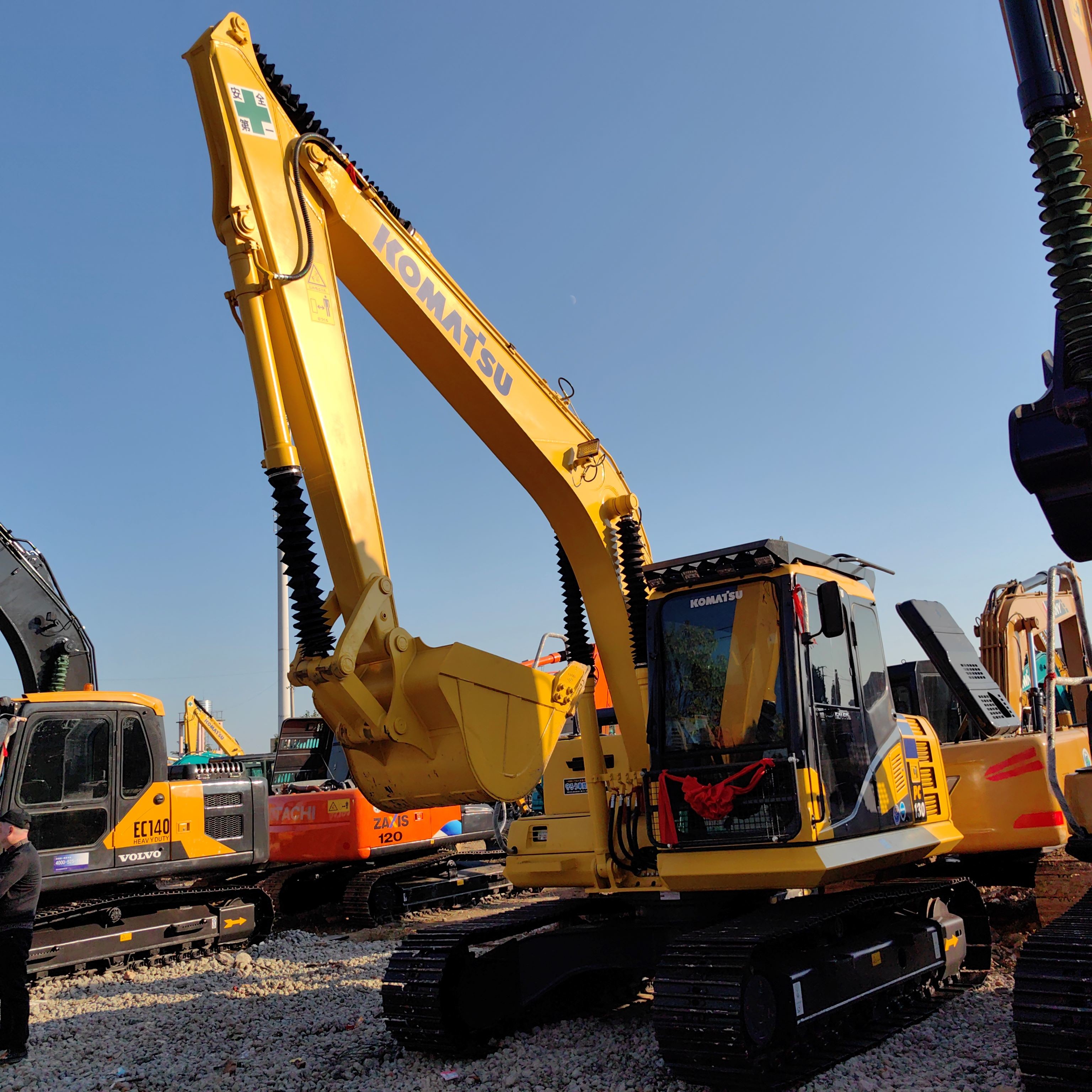 Japan Made Used Excavator 13 Ton Komatsu pc130-8 Secondhand Crawler Digger PC130lc 313D on Stock