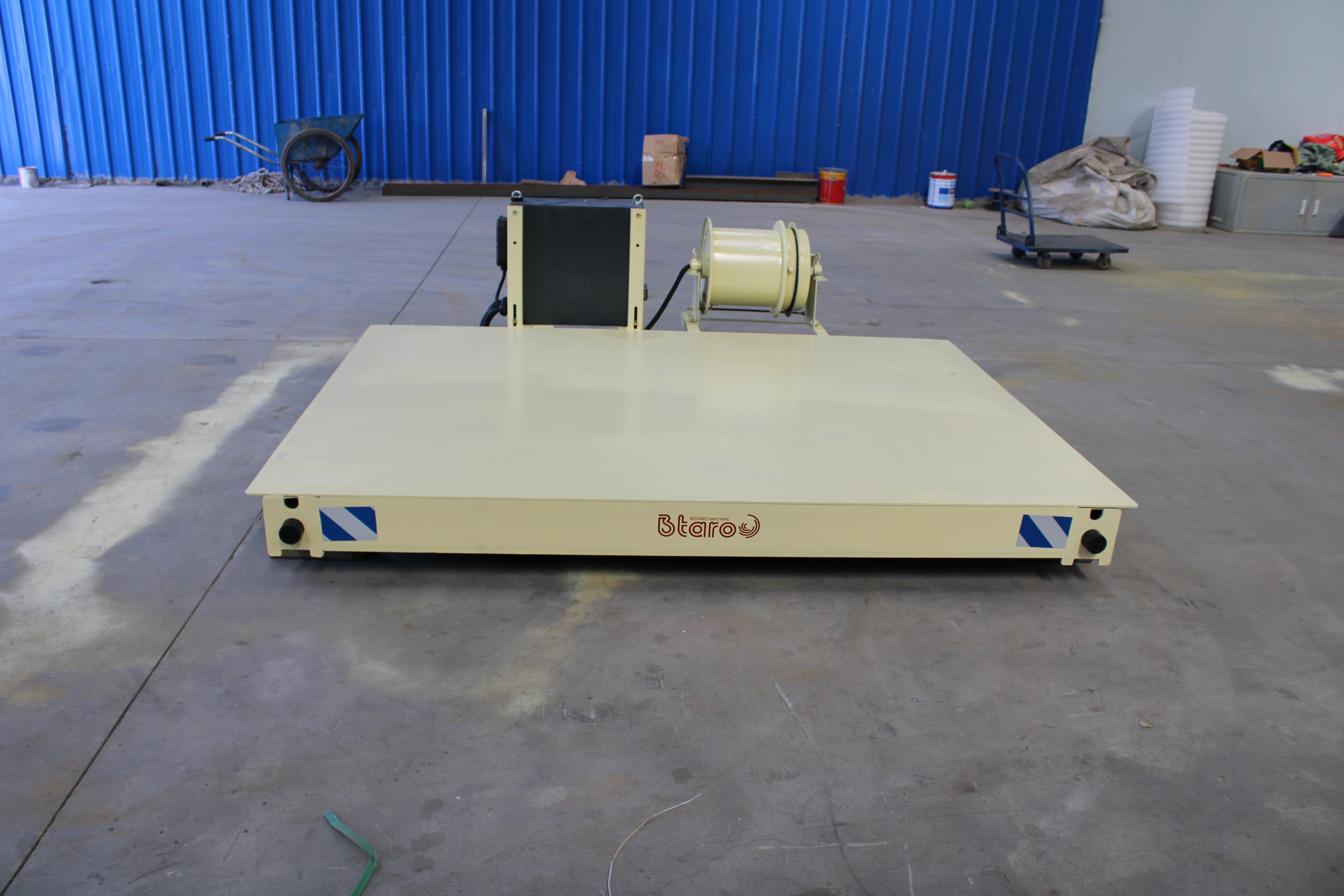 Energy Saving Heavy Loads Battery Transfer Cart 60 Ton For Steel Material Handling