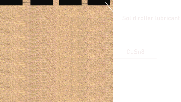wrapped bronze plain bearing material