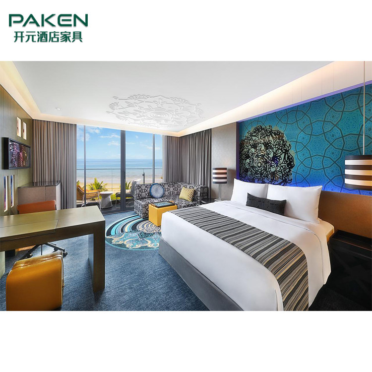 Solid Wood Natural Veneer Custom Hotel Furniture