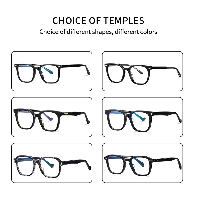 Fashion Design Custom Glasses Frame Acetate Combination Optical Polarized