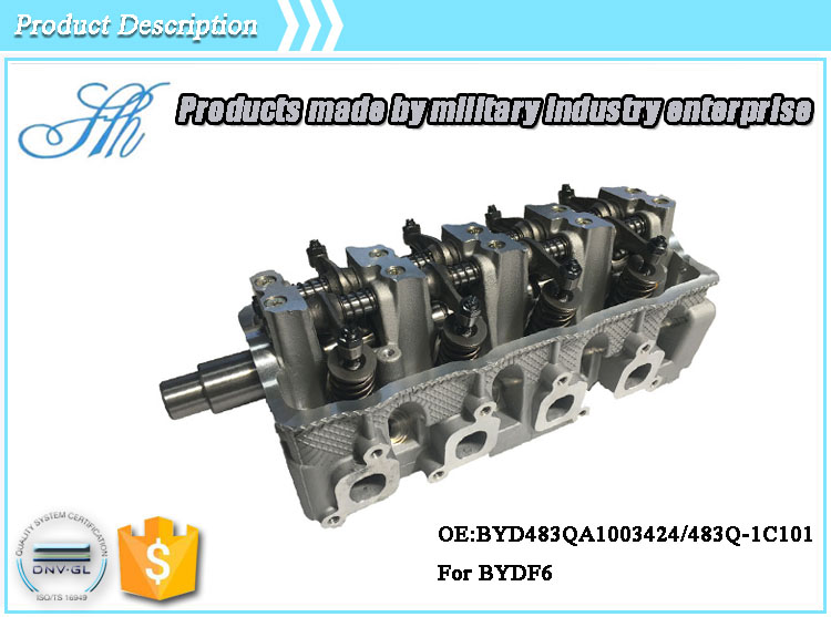 OEM Standard Size BYD F6 Auto Spare Parts Cylinder Head Assembly for RM-H21 Engine Model