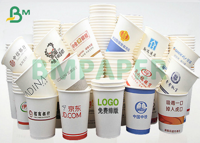 1S PE 260gsm Cup Stock Paper 240gsm + 20PE For Drinks Cup 886mm Jumbo Roll 