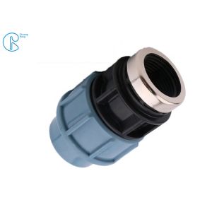 Flexible Tubing PP Compression Fitting Female Adaptor Connector Easy To Install