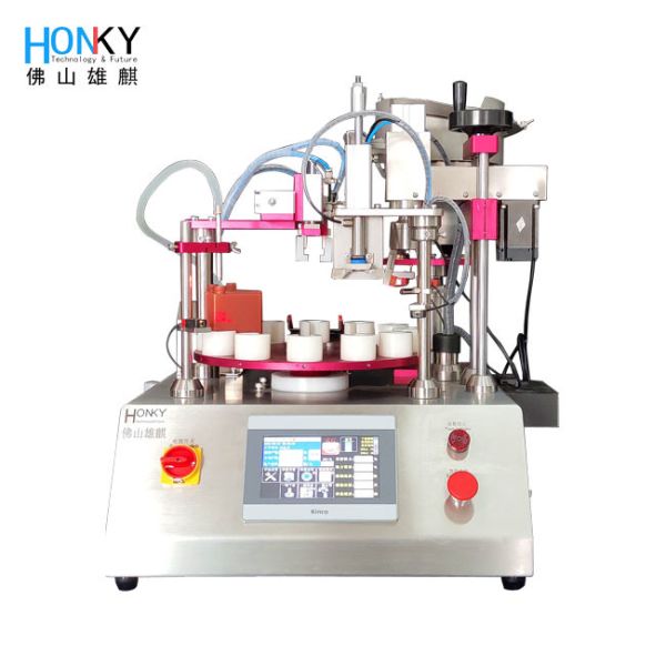 Quality Compact Desktop Automatic Filling Machine with Touchscreen Control for High Accuracy Small-Batch Serum Essential Oil and Lab Samples at 1900 Bottle per hour for sale