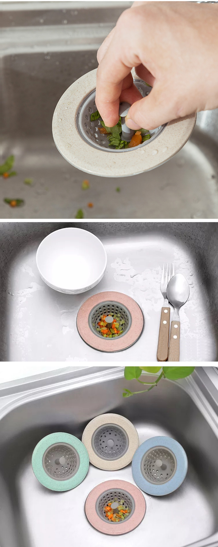 Diameter 11cm Silicone Sink Stopper With Irregular Flowing Edge