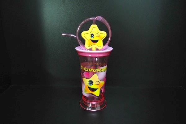 Pink Star Style Cartoon CharacterDrinking Water Bottle 8.5 Inch As Gift For