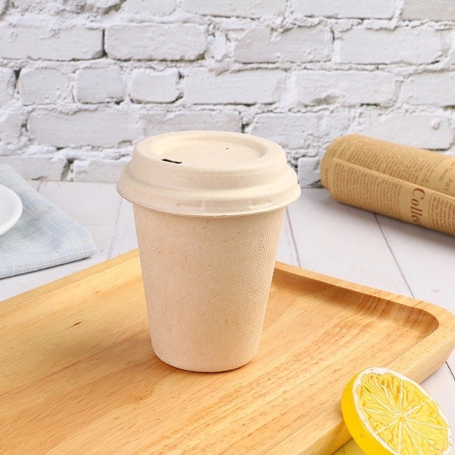 109MM Biodegradable Sugarcane Bagasse Cup Compostable Coffee Cup Lids