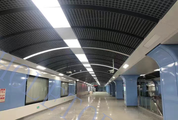 SGS Class A1 5.0mm Ceramic Coated Aluminum Panel For Metro Station