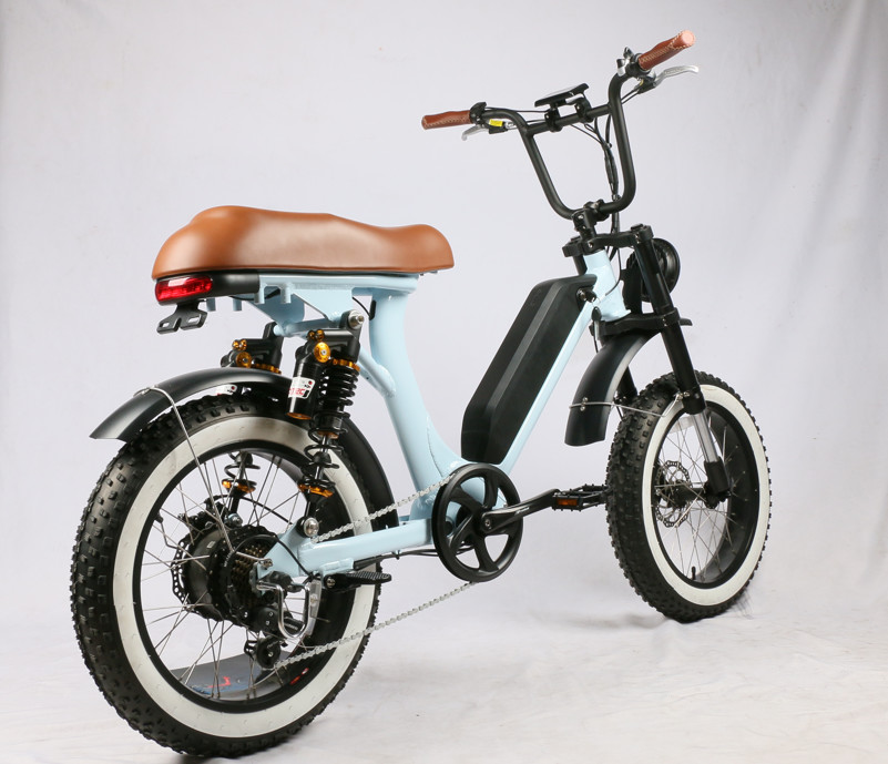 48V 500W 2022 Electric Fat Tire Bike, new design, fat tire, powerful 8 fun motor, both suspension