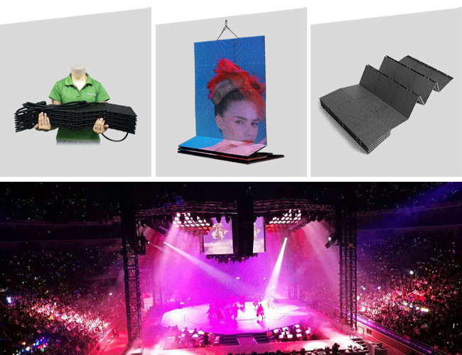 Waterproof P7.8 Semi Outdoor Mobile Rental LED Screen For Music Tour , 6000 nits Brightness