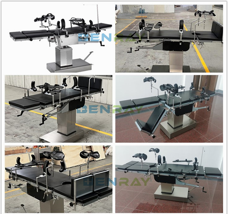 Universal Manual Head Control Operating Surgical Table with 7 Functions