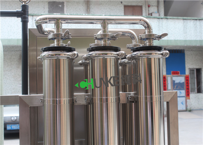 1500 liter Brackish Water Treatment System Plant / Salt Desalination Ro Machine With FRP Tank&UV