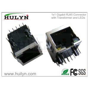 RJ45 connector With transformer 1x1 RJ45 JACK