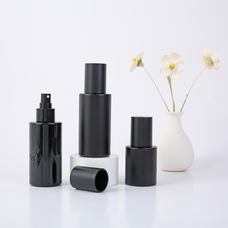 Printing Handling Decoration Firing 100ml Glass Spray Bottle for Body Oil Economical Custom Logo Design Golden Glass Bottles