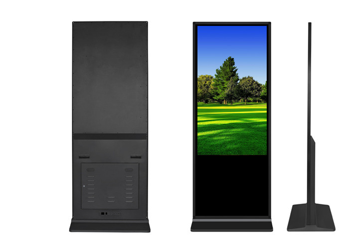  43 Inch Floor Standing LCD Digital Signage Multi - Language 1200nits Touch Screen Manufactures