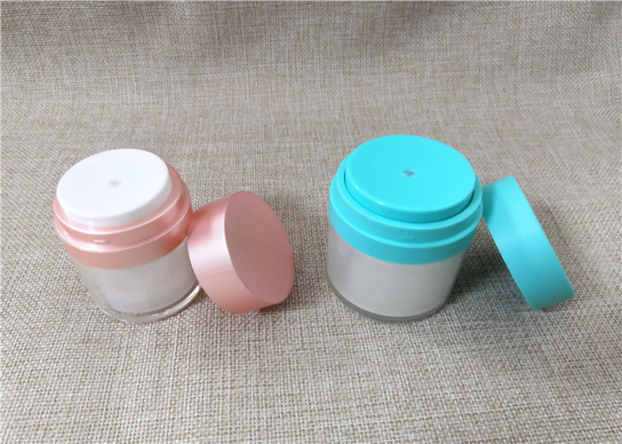 Reusable Airtight Cosmetic Containers , Lightweight Airless Cosmetic Containers