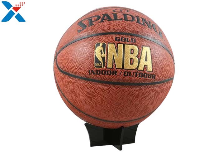 Football / Acrylic Basketball Holder Display , Volleyball Acrylic Sphere Stands