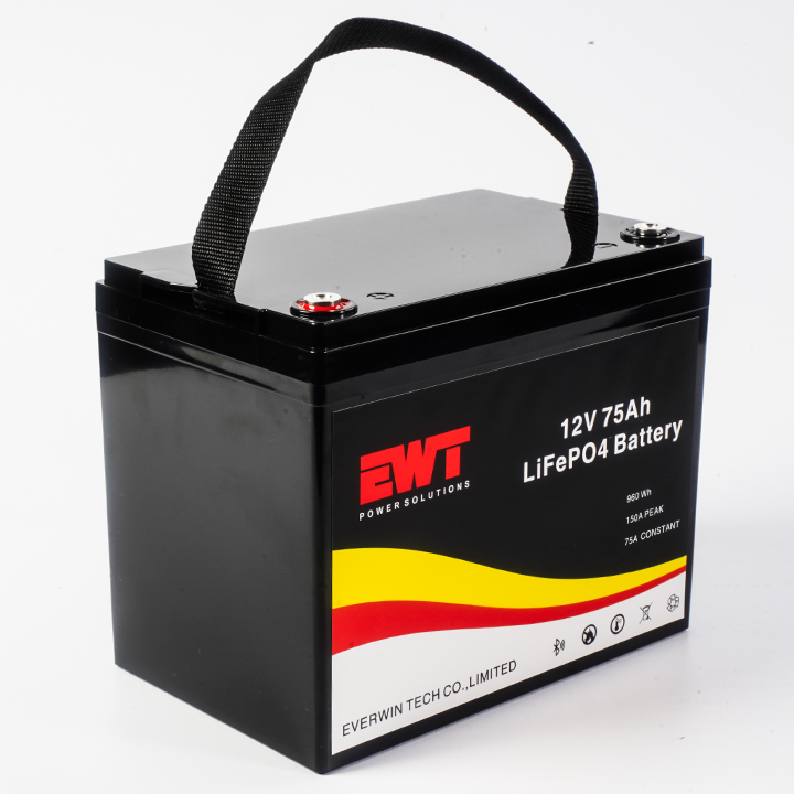 12V Replacement Lithium Iron Phosphate Battery 12.8V 75Ah Electric Folklifts LiFePO4 Lithium LFP Battery Pack