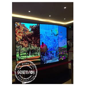 Curved Splicing Led Digital Signage Video Wall 49 Inch Narrow Bezel 9mm In 500cd
