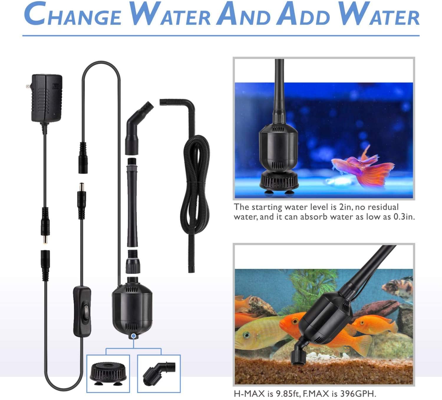 Hygger Aquarium Gravel Cleaner