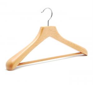  Luxury design wood clothes hanger Deluxe clothes hanger wide shoulders Manufactures