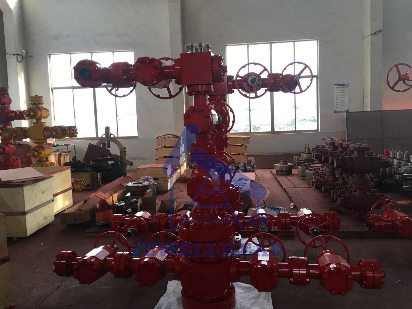 Oil Well Flow Control Gas Well Christmas Tree 3000 Psi Pressure API 6A Standard