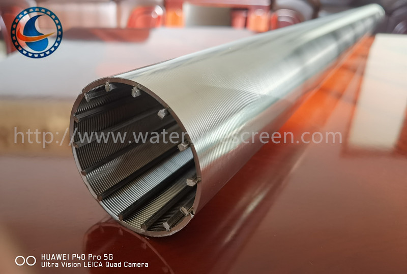 Gas Wire Wrapped Well Screen Welded Ring / Thread Couplings / Flange Supported