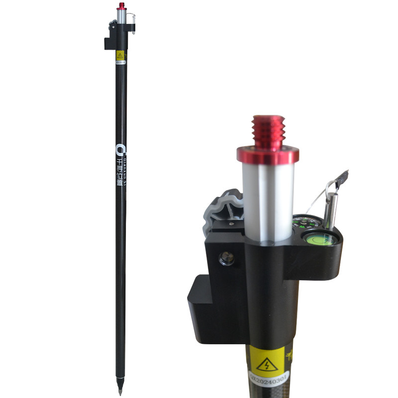 Carbon Fiber Extendable Pole For GPS RTK GNSS Telescopic Rover Pole QIANXUN GPS Surveying Pole