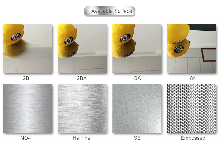 ASTM 304 304L Stainless Steel Sheet Plate 1000mm Width 2B Surface High Quality