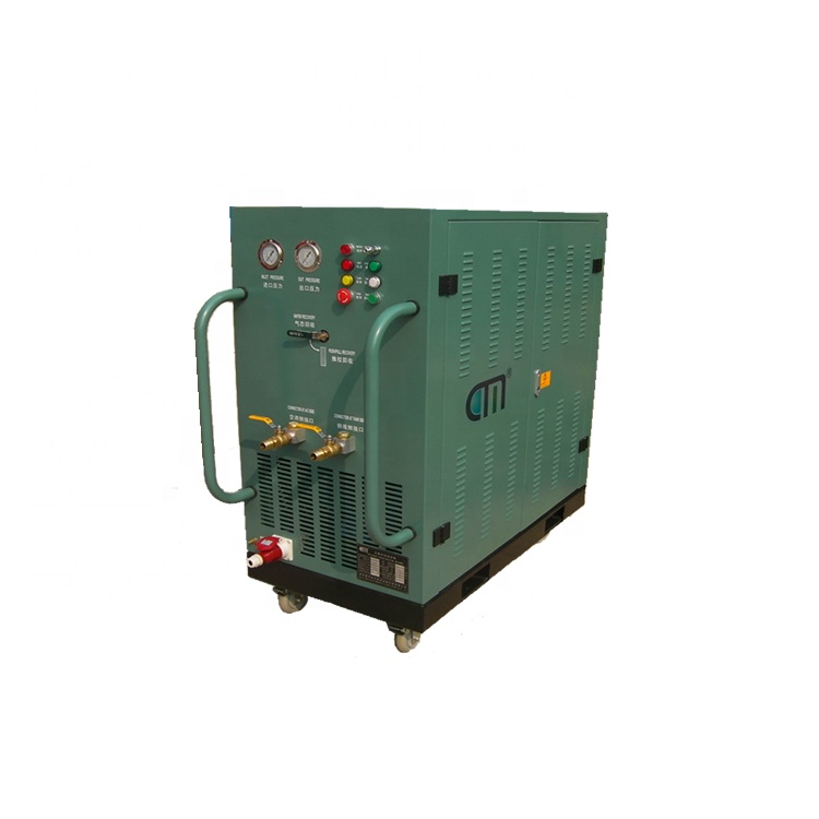 CFC HFC Collector Freon A/C Air Condition Refrigerant Recovery Recharge Machine R22 R134a Refrigerant Recovery Unit 5HP Recovery Pump