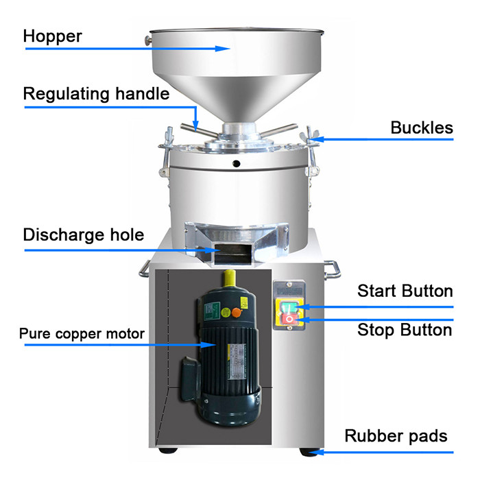40kg 1500W Nut Butter Making Machine Peanut Small Household Cocoa 1PH