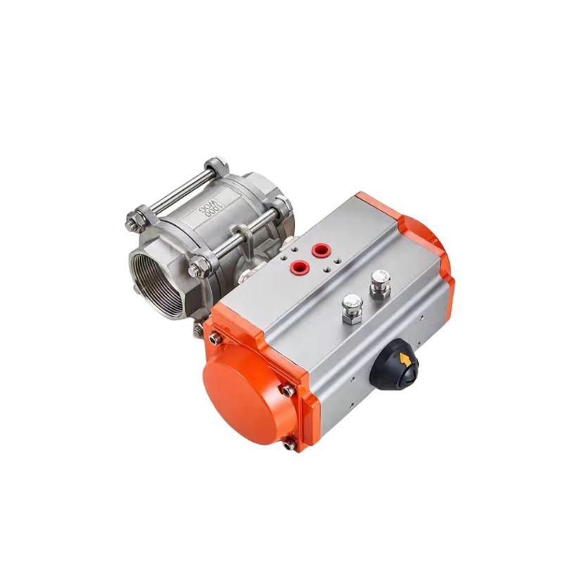 Pneumatic SS316 Full Port 3PC Ball Valve