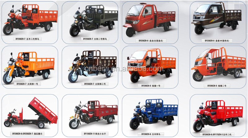 Automatic 250cc Three Wheel Closed Motorcycle with 12v Voltage and 4-Stroke Engine Type