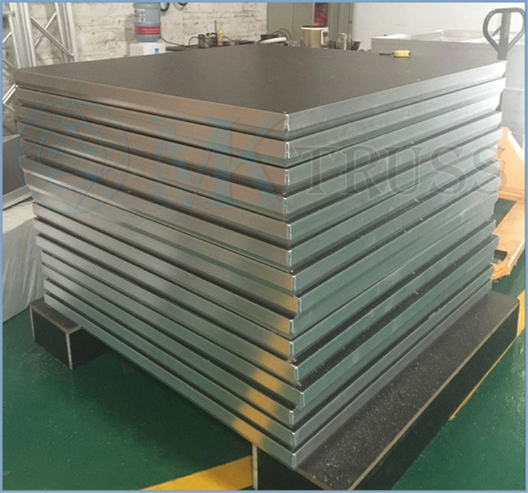 18mm Plywood or 18mm Tempered Glass Triangle Portable Stage Platform for Truss Display