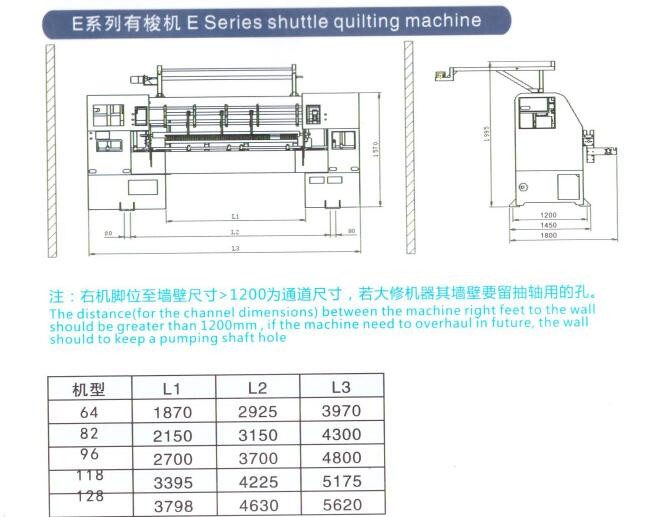 Multi Needle 1400RPM High End Computerized Quilting Machine