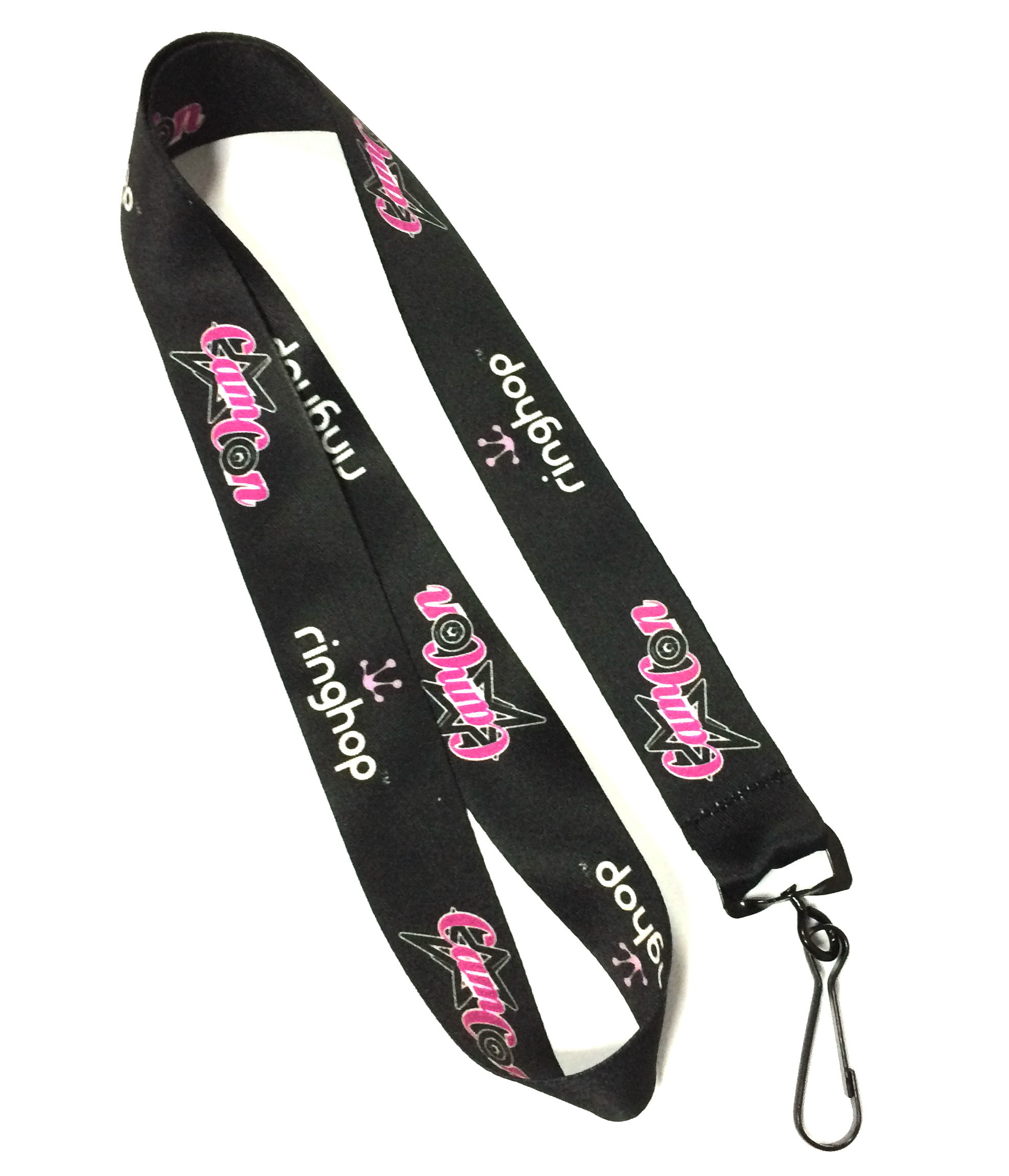 Personalized Logo Dye Sublimated Lanyards With Metal Hook , Custom Fashional Logo