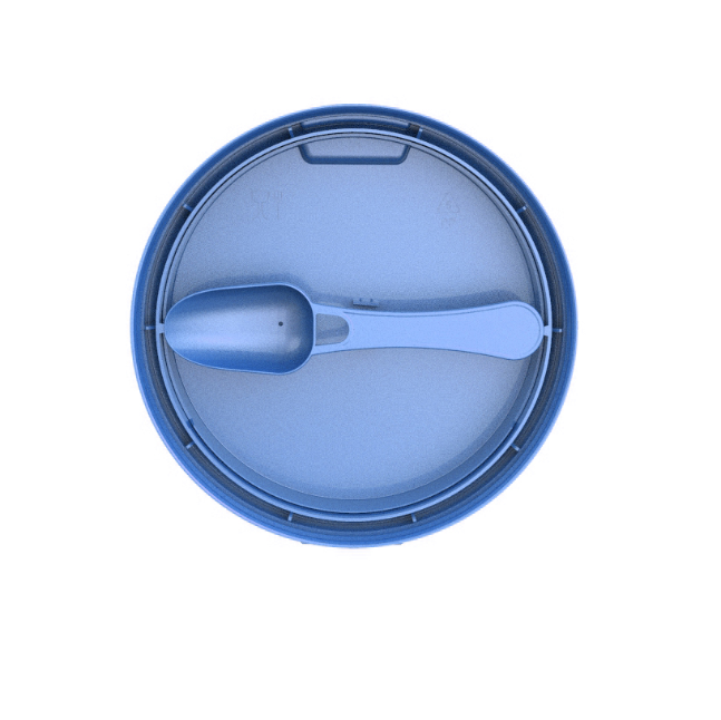 Customizable Blue Milk Powder Cover in Plastic for FSSC 22000 Certified Packaging