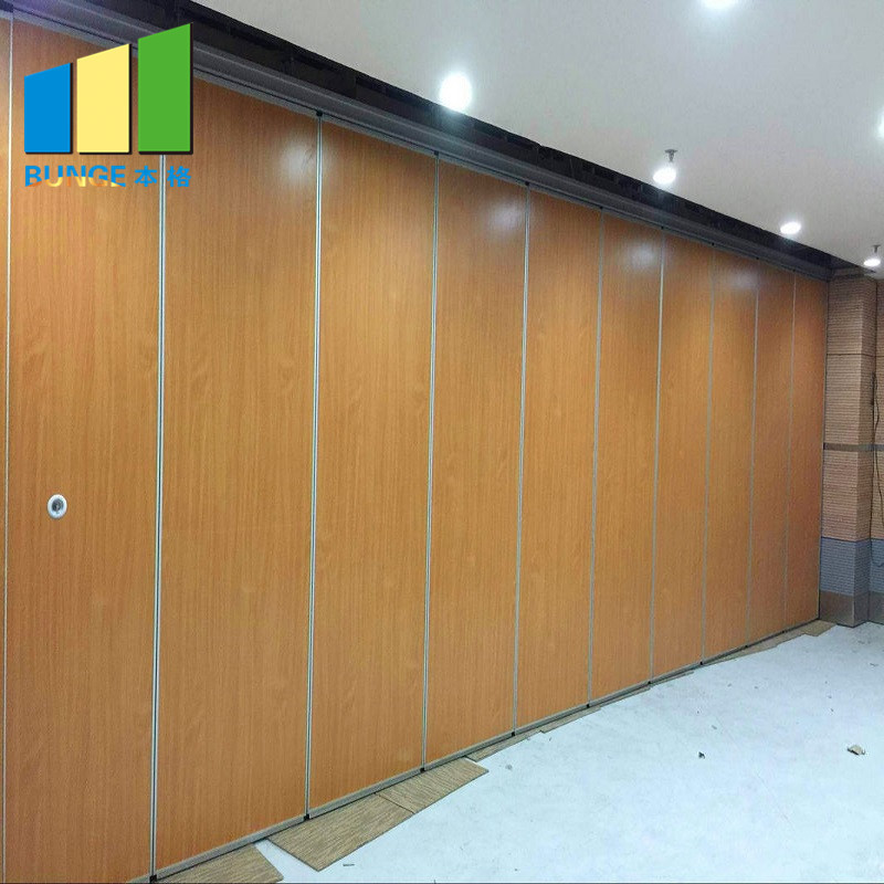 Hanging Operable Wooden Movable Sound Proof Partitions For Hotel