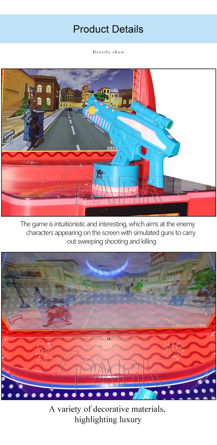 Children Arcade Gift Game Gun Shooting Arcade Machines For Amusement Park