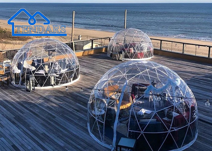 Bubble House With Steel Frame Dining Outdoor,16ft Round Trampoline ,Inflatable Dome Glamping Tent For Sale