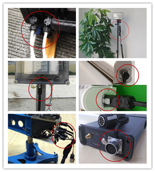 Reliable and flexiable 9 pin waterproof sealed bulkhead electrical bayonet power connectors