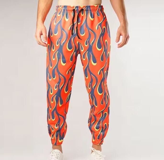 Machine Washable Sublimated Sweatpants Regular Fit For Everyday Wear