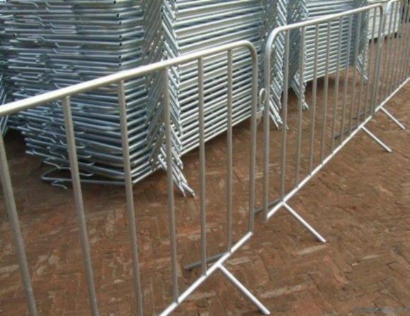 Crowd control barriers They are fully Hot Dipped Galvanized after welding. Hot