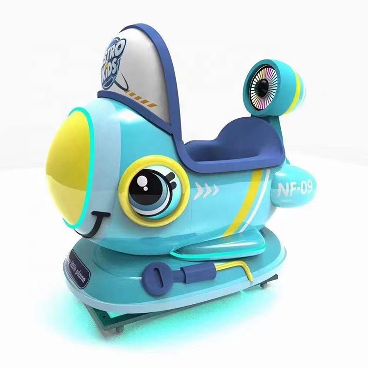 Electric coin swing game machine kids luxury kiddie rides with fiberglass material